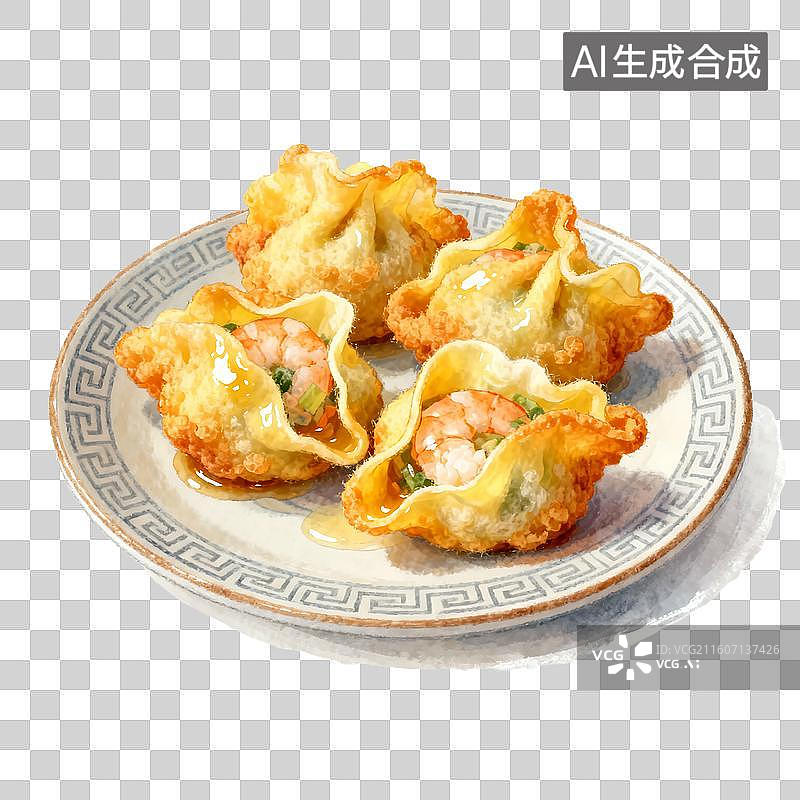 【AI数字艺术】可爱温馨毛毡风格年夜饭美食元素图片素材