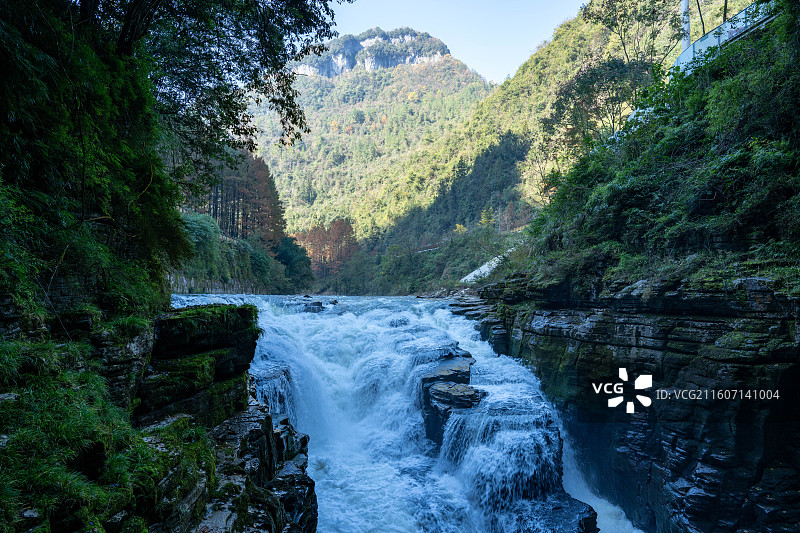 世界特级溶洞国家5A级景区湖北利川腾龙洞卧龙吞江风光图片素材