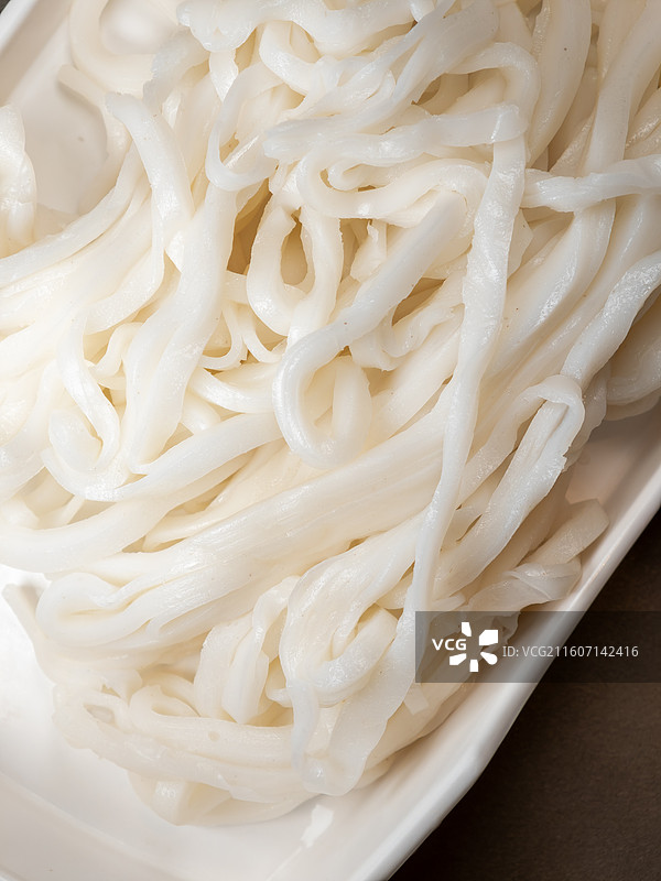 潮汕特色美食新鲜生粿条食材特写图片素材