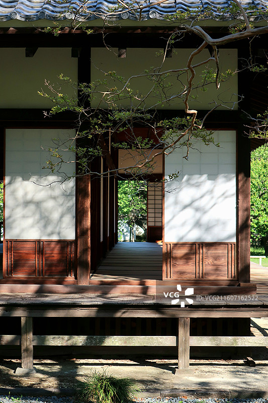 日本茨城县水户市，水户藩校弘道馆图片素材