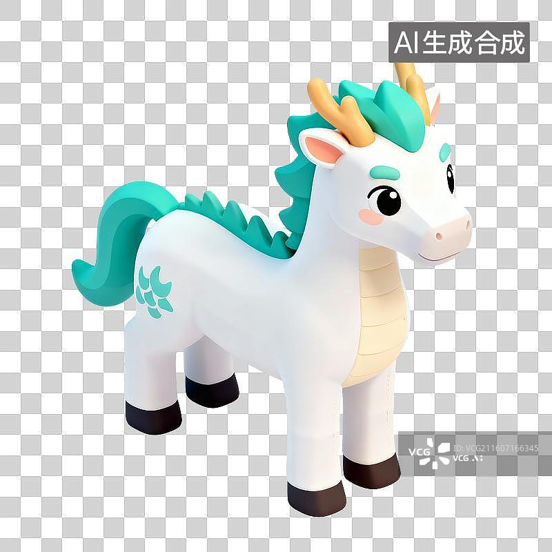 【AI数字艺术】西游记白龙马插画图片素材