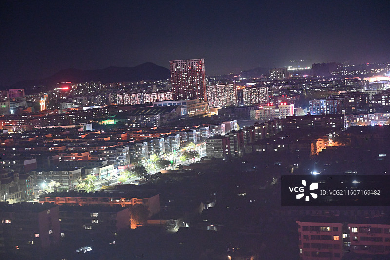 山东烟台招远市城市风光图片素材