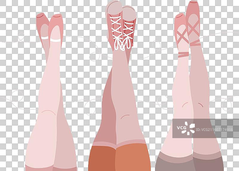 平铺设计连裤袜系列图片素材