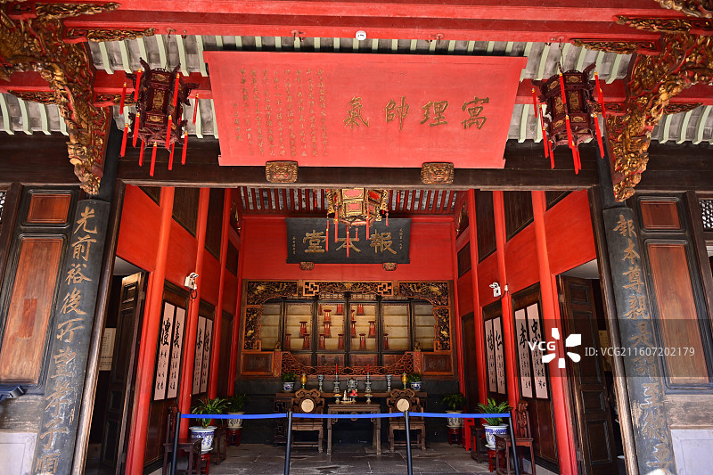 浙江宁波奉化蒋介石故居民国建筑图片素材