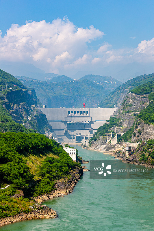 云南省昭通市永善县溪洛渡水电站图片素材