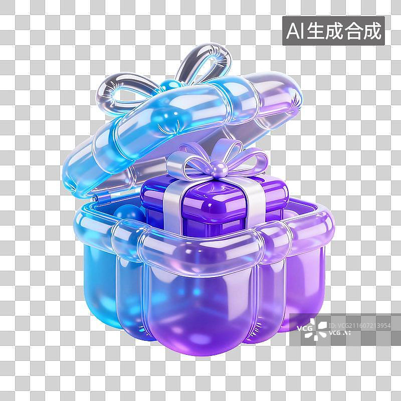 【AI数字艺术】3D膨胀风促销元素图片素材