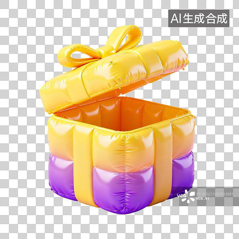 【AI数字艺术】3D膨胀风促销元素图片素材