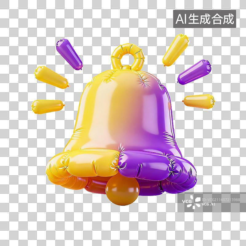 【AI数字艺术】3D膨胀风促销元素图片素材