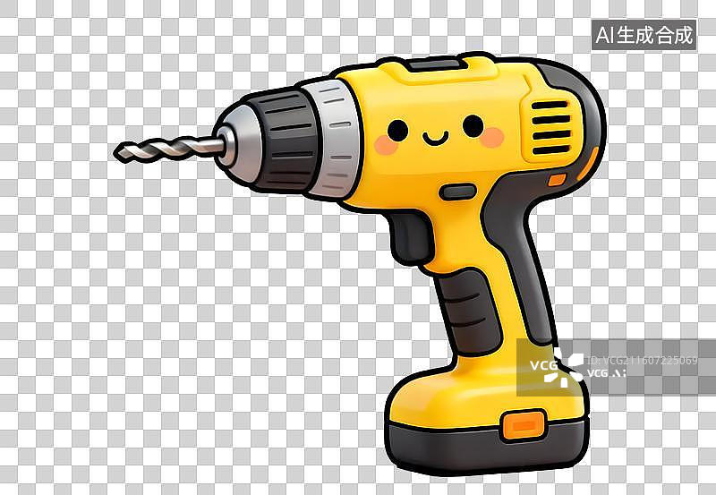 【AI数字艺术】卡通电钻图片素材