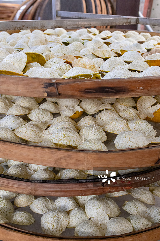 广东江门新会陈皮茶枝柑果皮图片素材