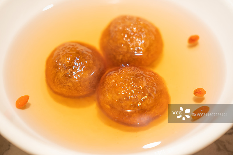 盐城特产建湖藕粉圆子图片素材