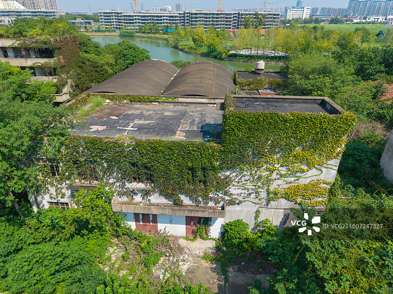 江苏省南通市崇川区，任港路，五一职工苑，电子厂图片素材