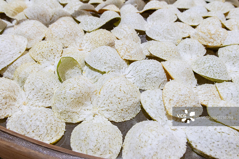 广东江门新会陈皮茶枝柑果皮图片素材