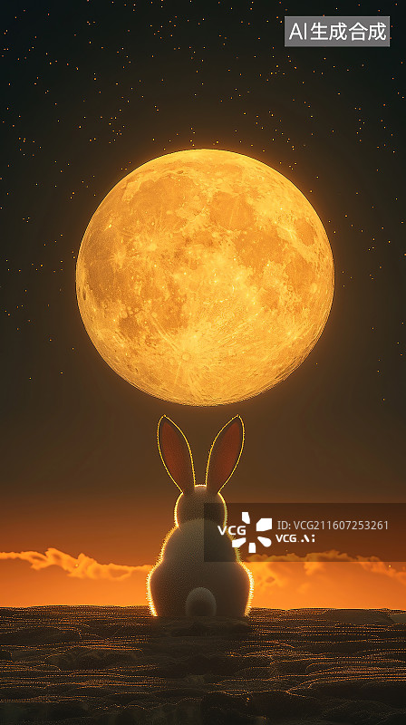 【AI数字艺术】中国传统中秋节海报图片素材