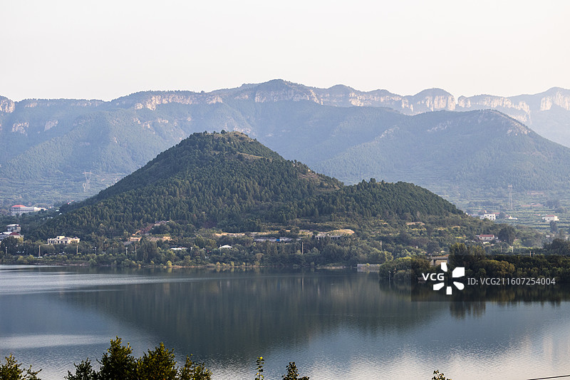 济南南部山区 卧虎山水库图片素材