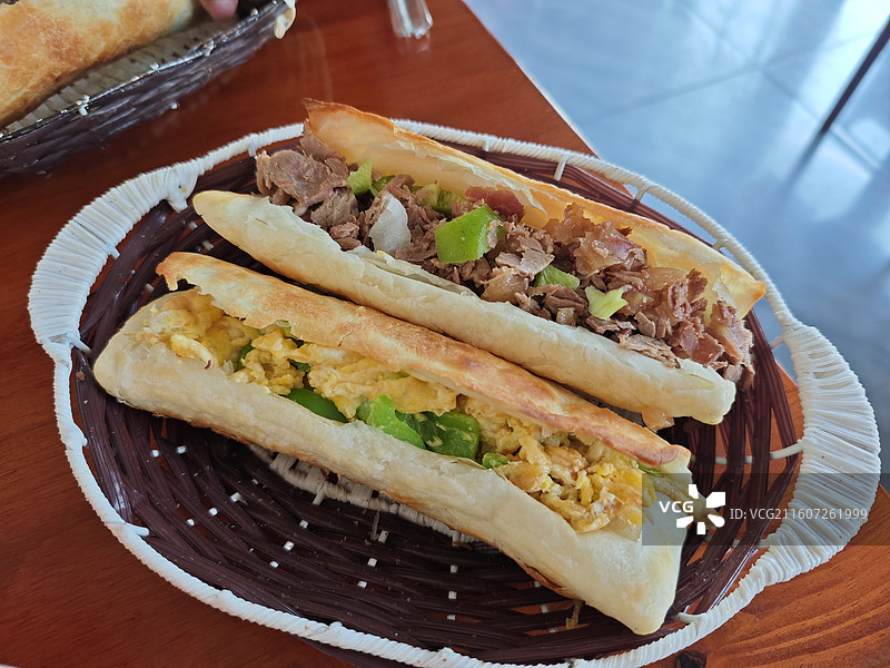 河间驴肉火烧图片素材