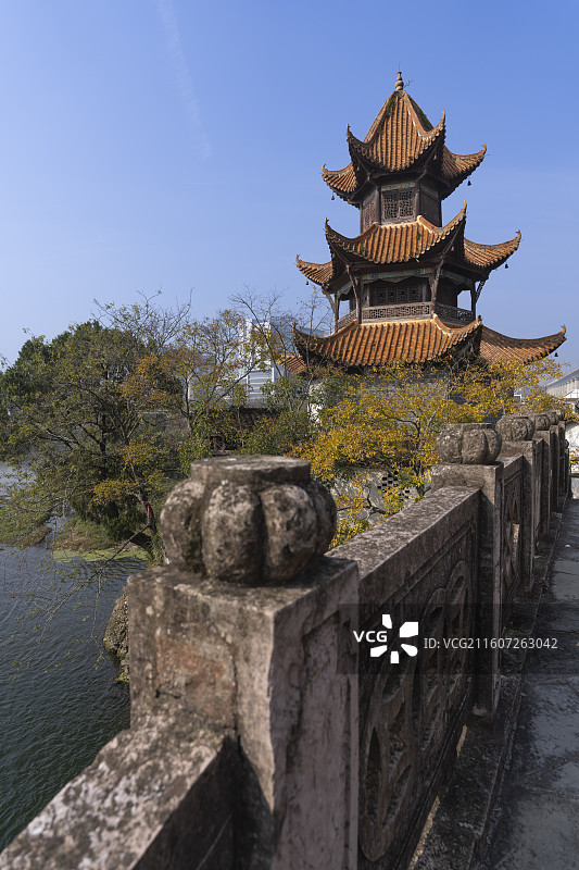 贵阳乌当区古建筑-来仙阁风光图片素材