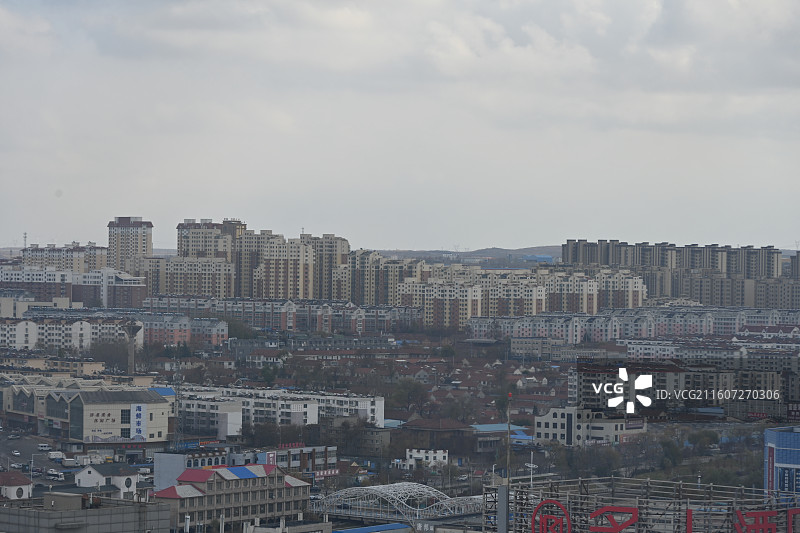 山东烟台招远市城市风光图片素材