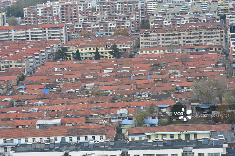 山东烟台招远市城市风光图片素材