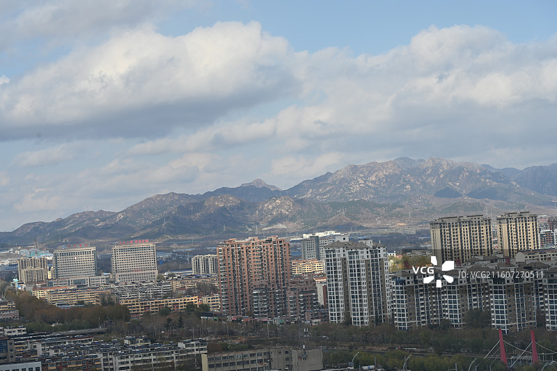 山东烟台招远市城市风光图片素材