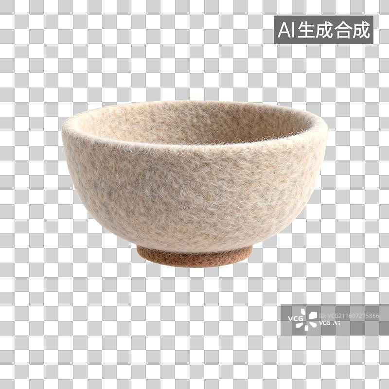 【AI数字艺术】柔和纹理的羊毛碗图片素材