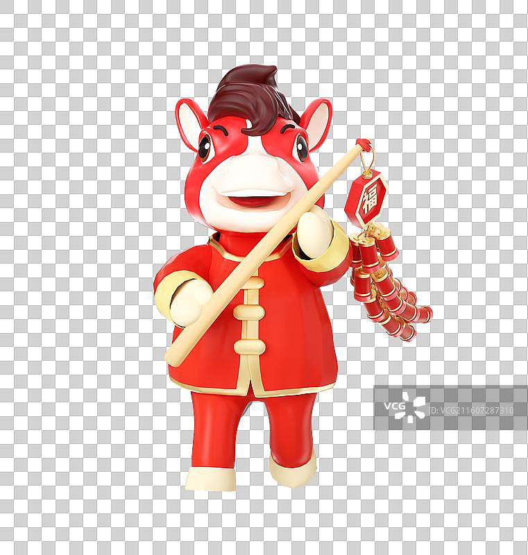 3D新年马年IP元素图片素材