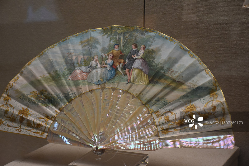 浙江省杭州市，中国扇文化博物馆，扇子图片素材