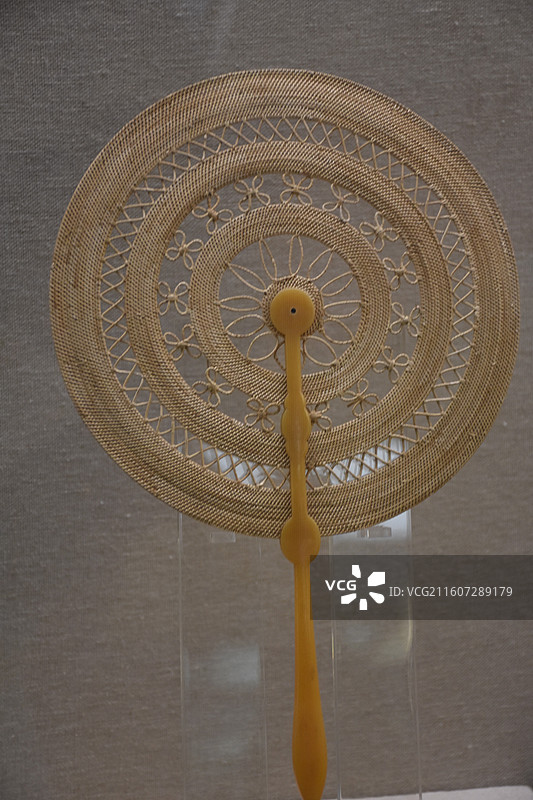 浙江省杭州市，中国扇文化博物馆，扇子图片素材