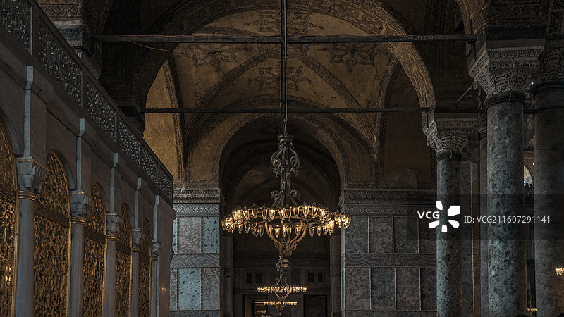 圣索菲亚大教堂的走廊图片素材