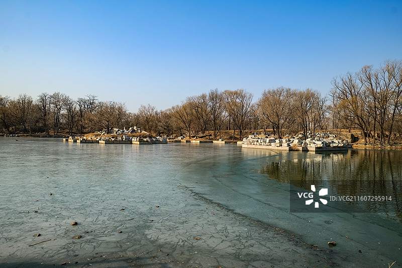 北京圆明园遗址公园-长春园-方壶胜境图片素材