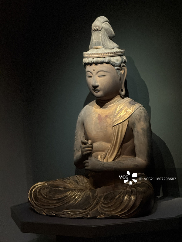 韩国国立中央博物馆·大日如来·14世纪图片素材