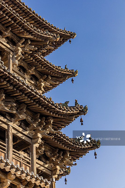 山西万荣县飞云楼图片素材