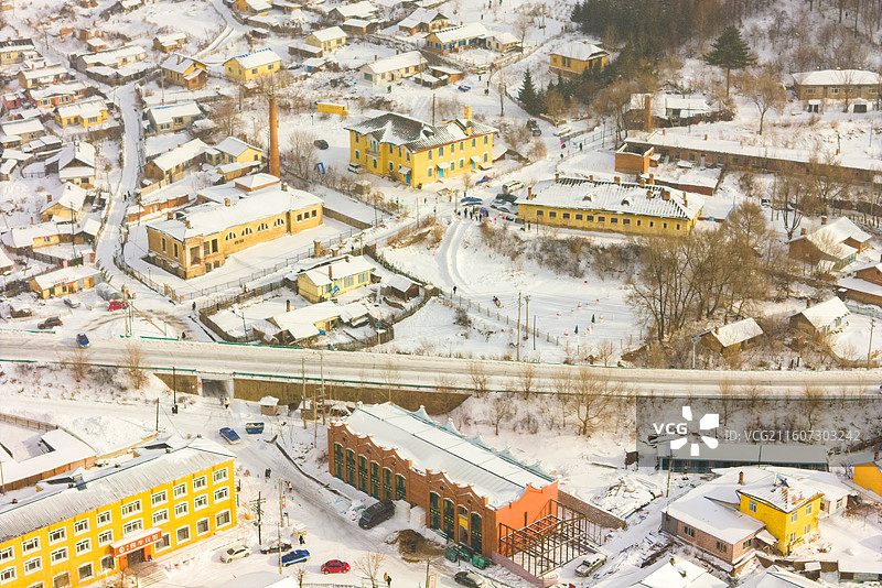 雪落横道河子 邂逅北国慢时光图片素材
