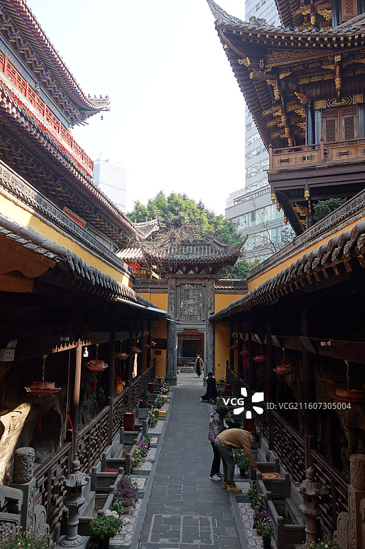 重庆市渝中区重庆罗汉寺古佛崖图片素材