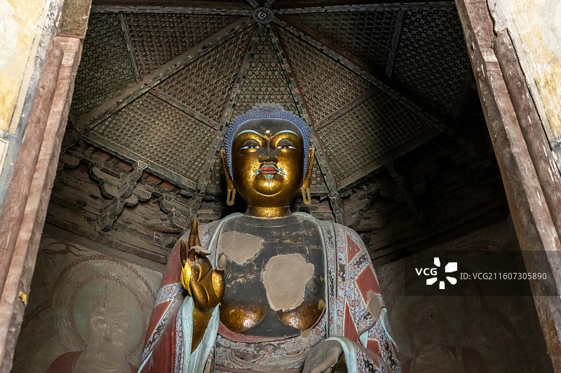 应县木塔 释迦牟尼佛像图片素材