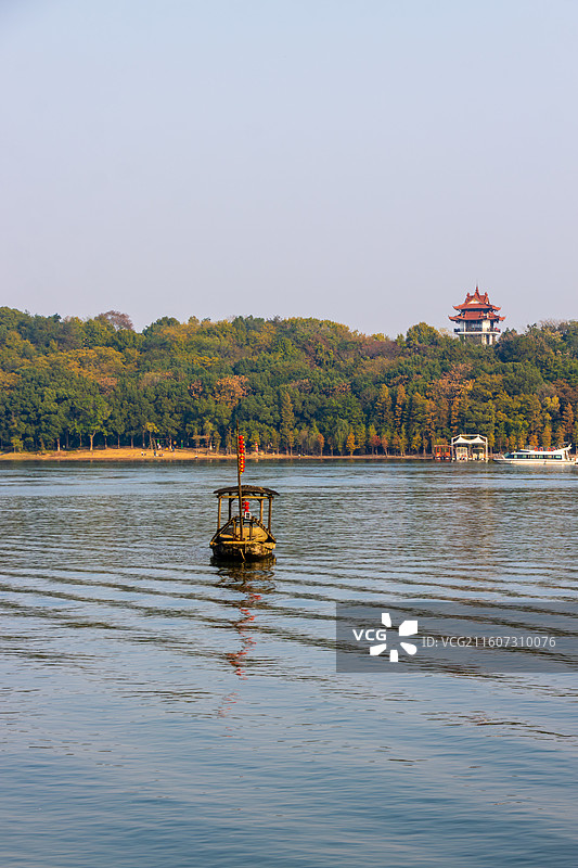 秋-溧阳天目湖山水园风光图片素材