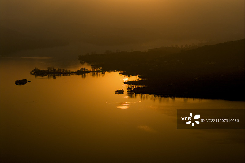 泰山天龙湖景区图片素材