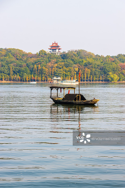 秋-溧阳天目湖山水园风光图片素材