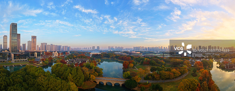 江苏省无锡市冬日城市风光图片素材