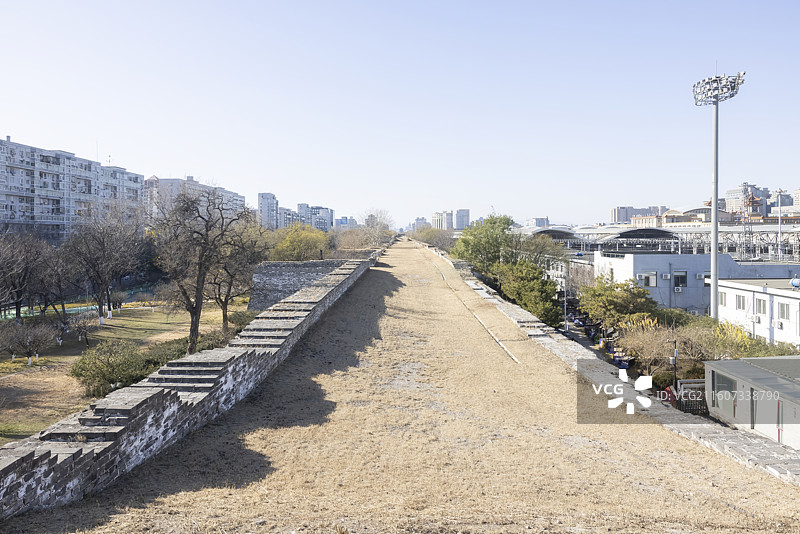 北京明城墙遗址图片素材