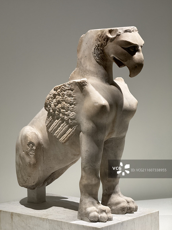 韩国国立中央博物馆·狮身鹰首兽格里芬·出自维也纳艺术史博物馆图片素材