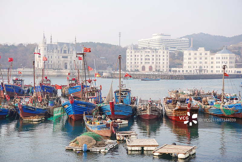 大连渔人码头图片素材