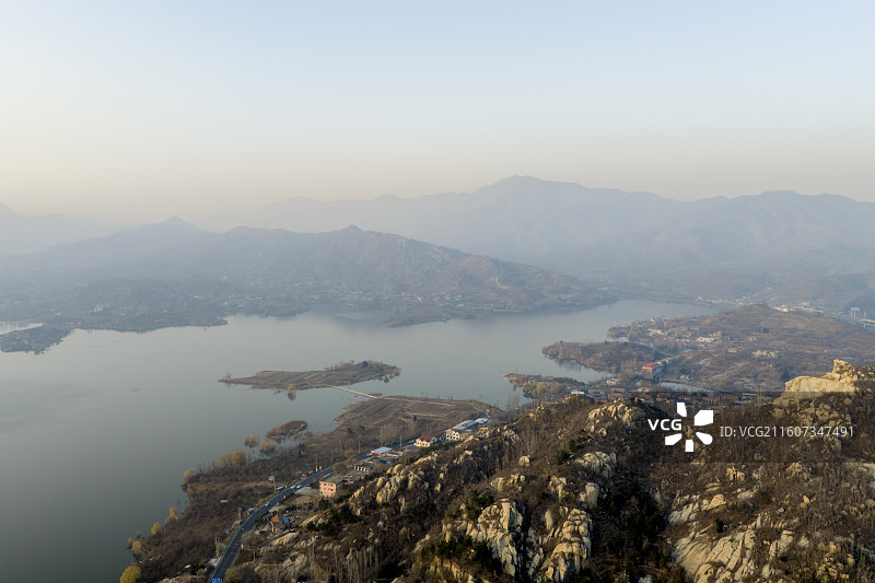泰山天龙湖景区图片素材