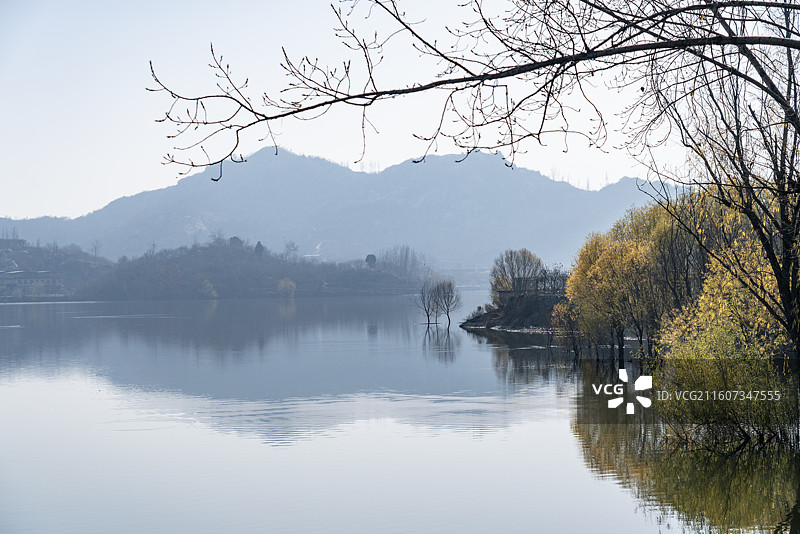 泰山天龙湖景区图片素材