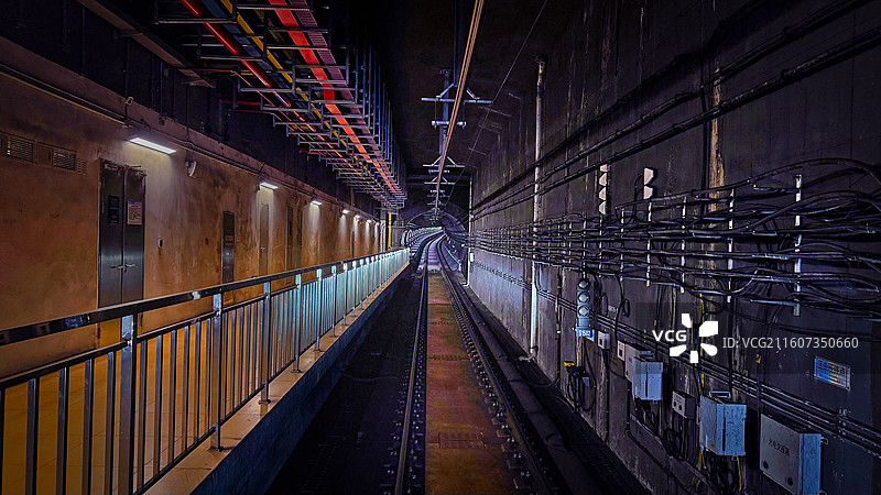 城市地铁隧道图片素材