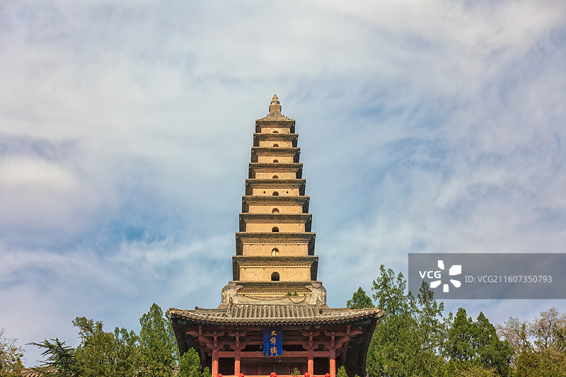 运城永济市普救寺莺莺塔图片素材