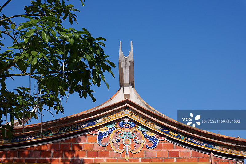 泉州闽南建筑的屋脊 闽南建筑物图片素材