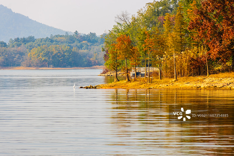 秋-溧阳天目湖山水园风光图片素材