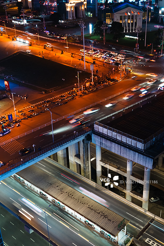 贵阳市的车水马龙图片素材