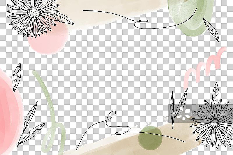 手绘花卉背景图片素材